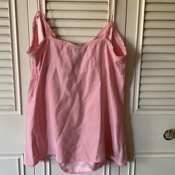 Pink silk cami with side zipper - Picture 3 of 4